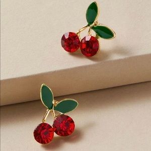 Playful cherry 🍒 earrings ! #jewelry